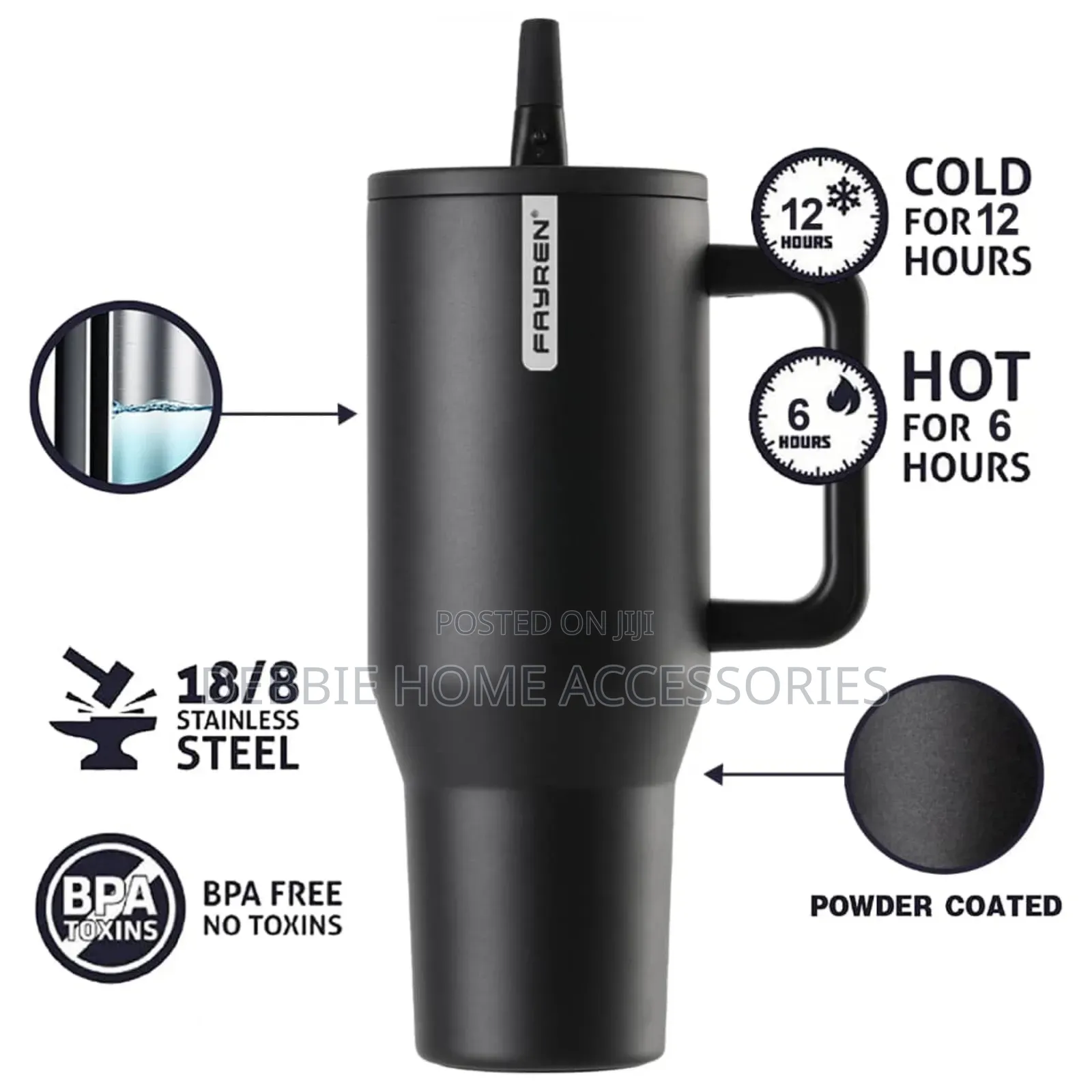 Plain Color Insulated Tumbler