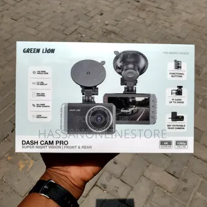 Green Lion Dash Cam Pro Front and Rear - Black