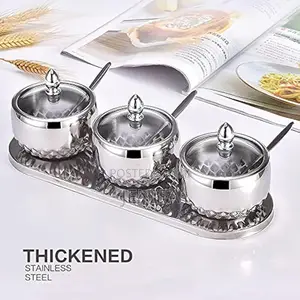 Stainless Steel Sugar Pot 3pcs