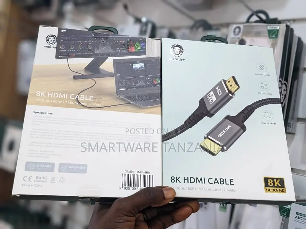 Green Lion Hdmi to Hdmi 2m, 48gbps, 60hz Refresh Rate