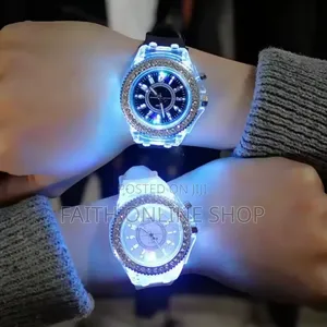 Saa Ya Mwanga (Led Crystal Light Watch)