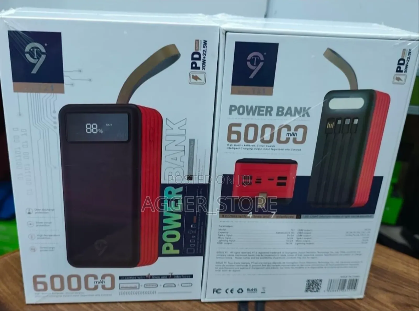 T9 60000mah Original Powerbank