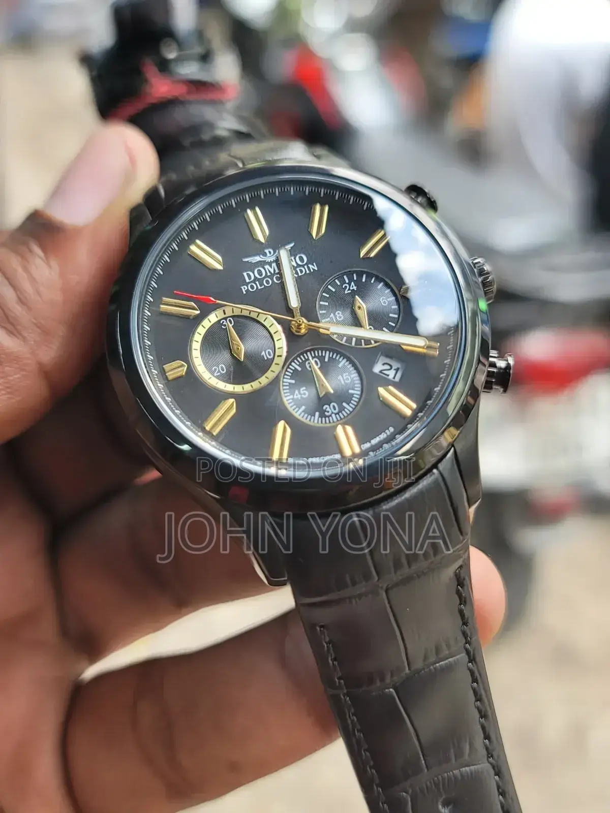 Domino Polo Cardin Watch Black