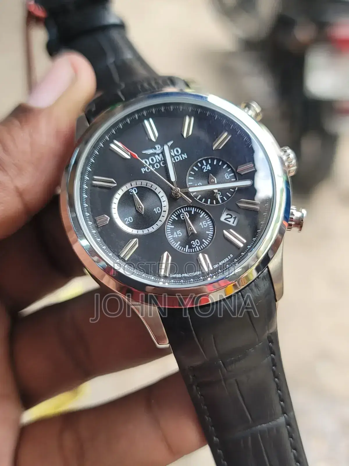 Domino Polo Cardin Watch Black