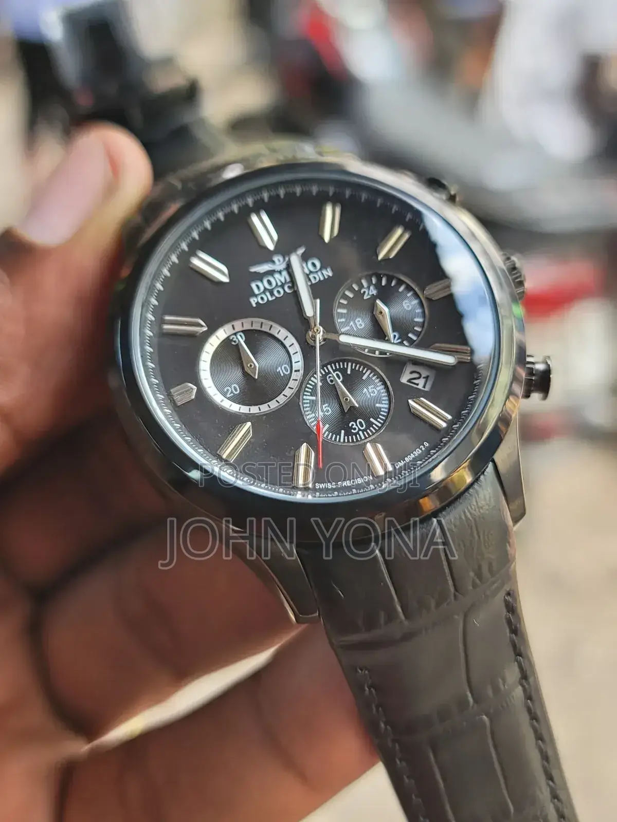 Domino Polo Cardin Watch Black