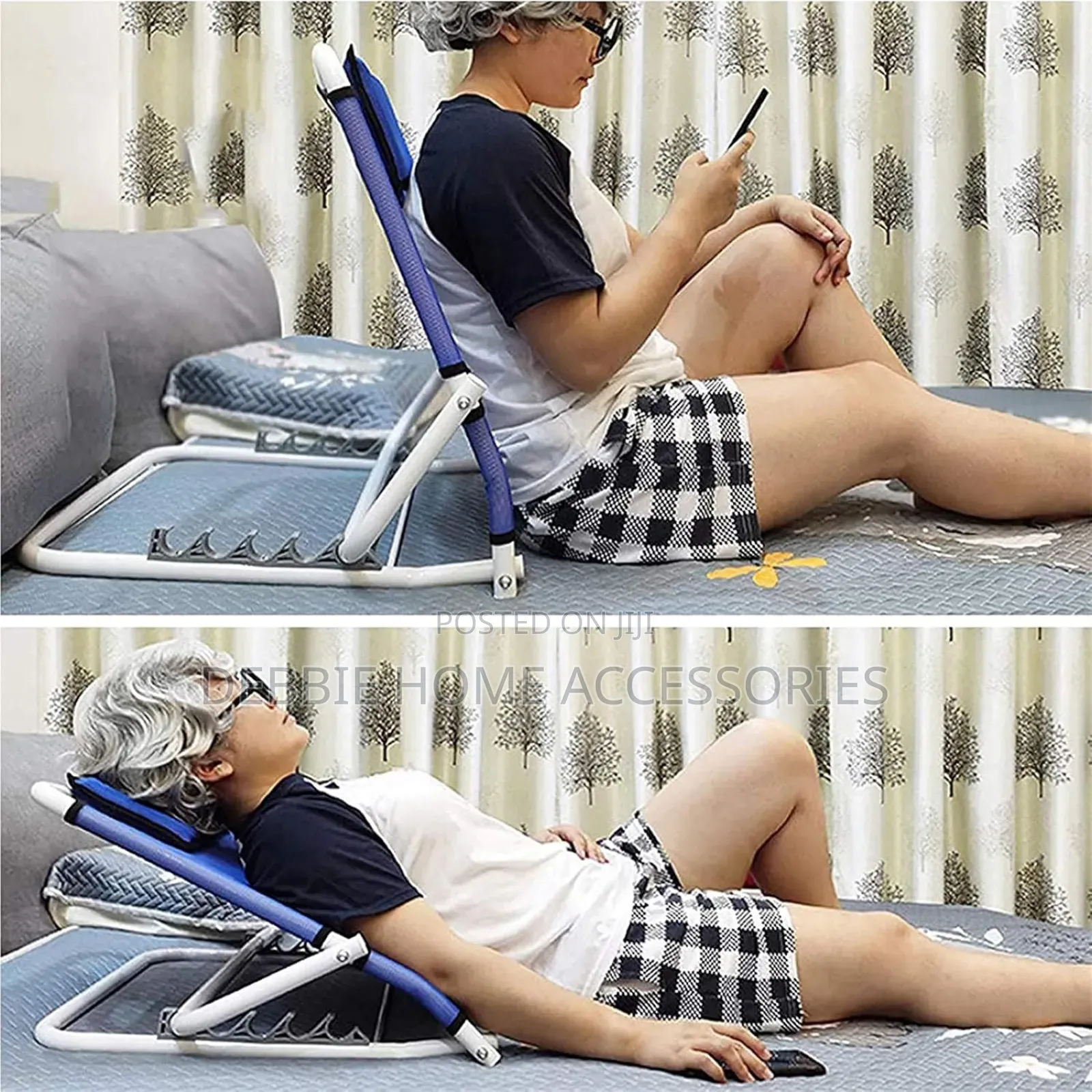 Bed Backrest Folding Lifting Seat With Armrests