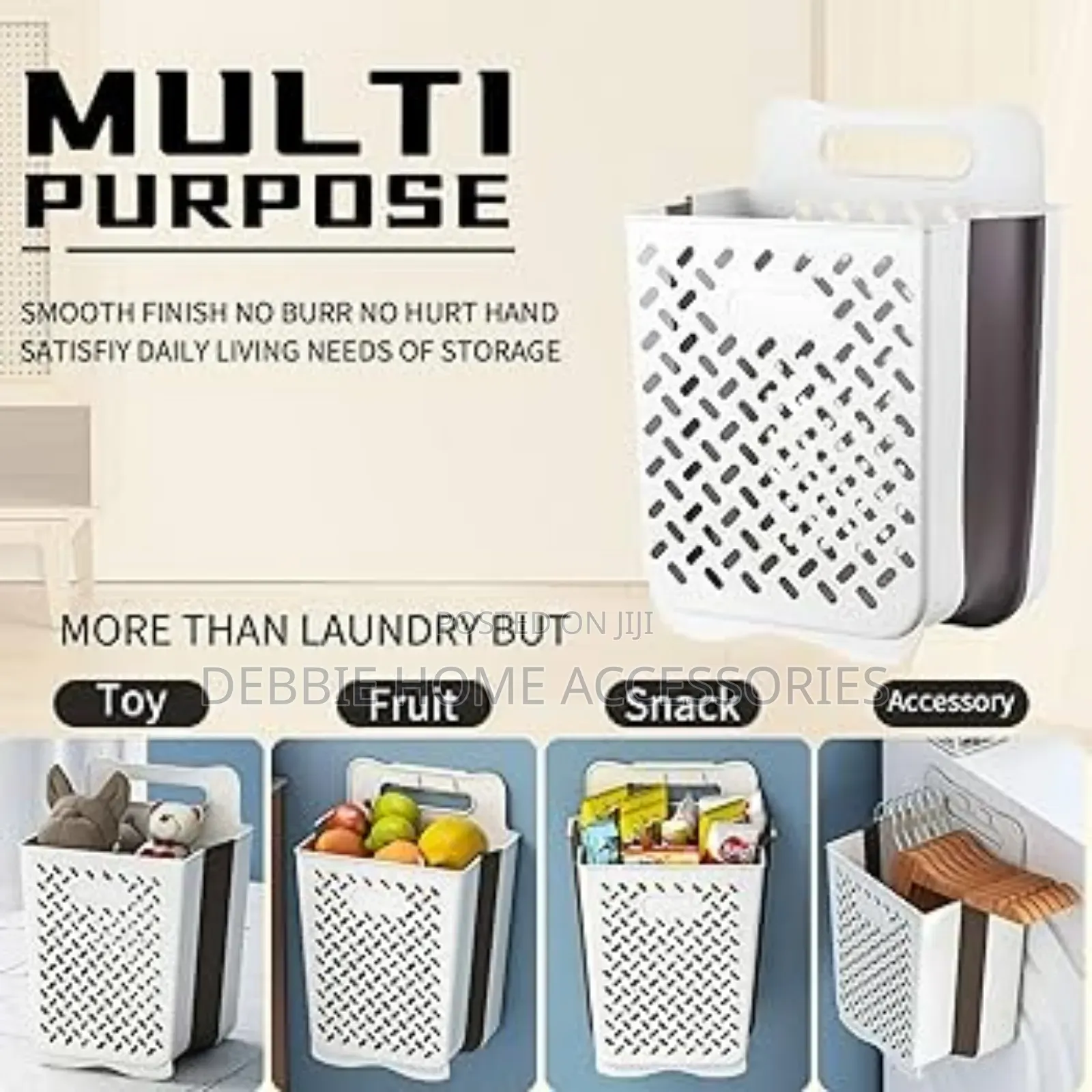 2 in 1 Storage Basket Laundry Hamper Collapsible Laundry Baskets