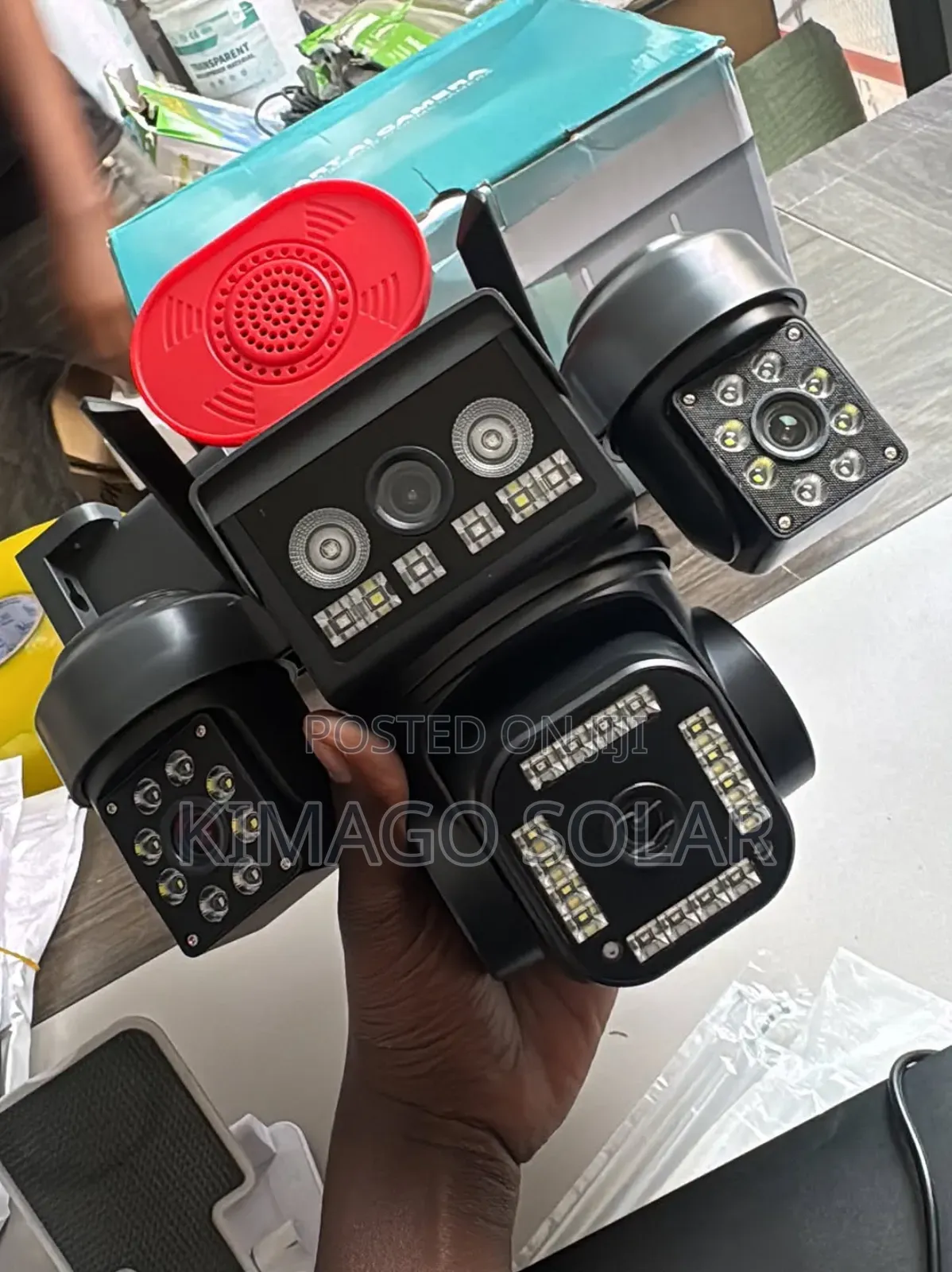 Solar Security Camera 20mpx 4 Lenses, Simcard Best in Tanzanian