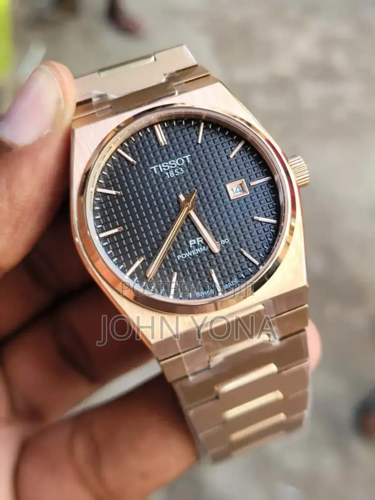 Tissot PRX Powermatic 80 Watch With a Waffle Dial