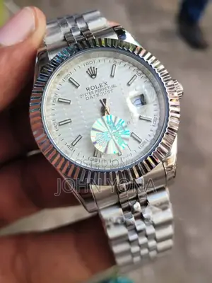 Rolex Oyster Perpetual Datejust With a White Dial