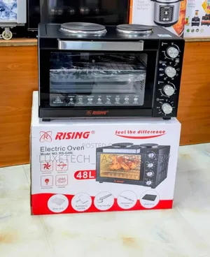 Rising Electric Oven 48 Litres With 2 Cooktops