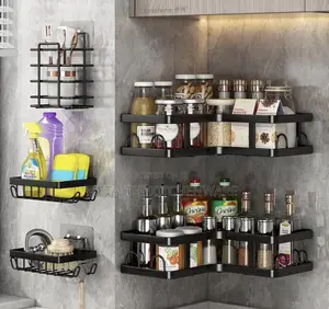 Multipurpose Bathroom Wall Mount Organizer Set 5-in-1