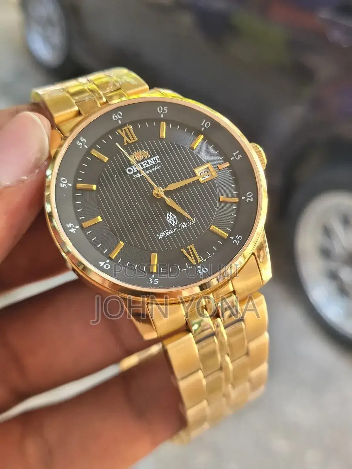 Orient Bambino Open Heart Automatic Watch With a Gold-Toned Case