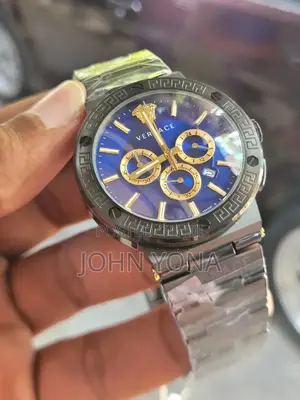 Versace Greca Logo Chronograph Watch