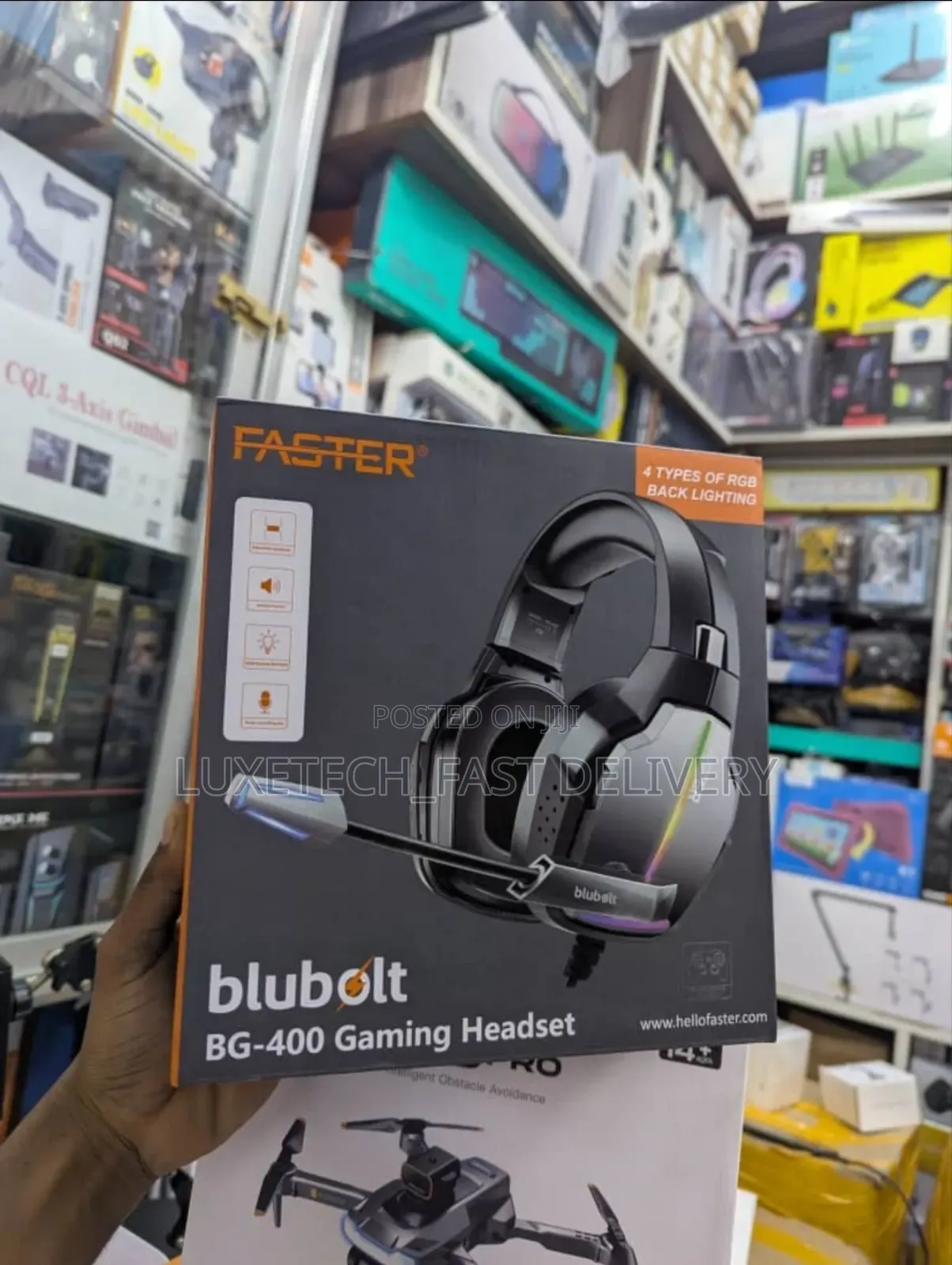 Faster Blubolt Bg-400 Wired Gaming Headset