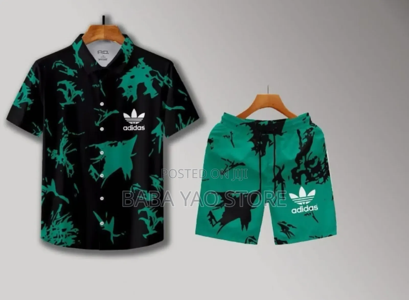 Casual Short-Sleeved Pants Suits Summer Beach Vacation Style 2pcs Set.