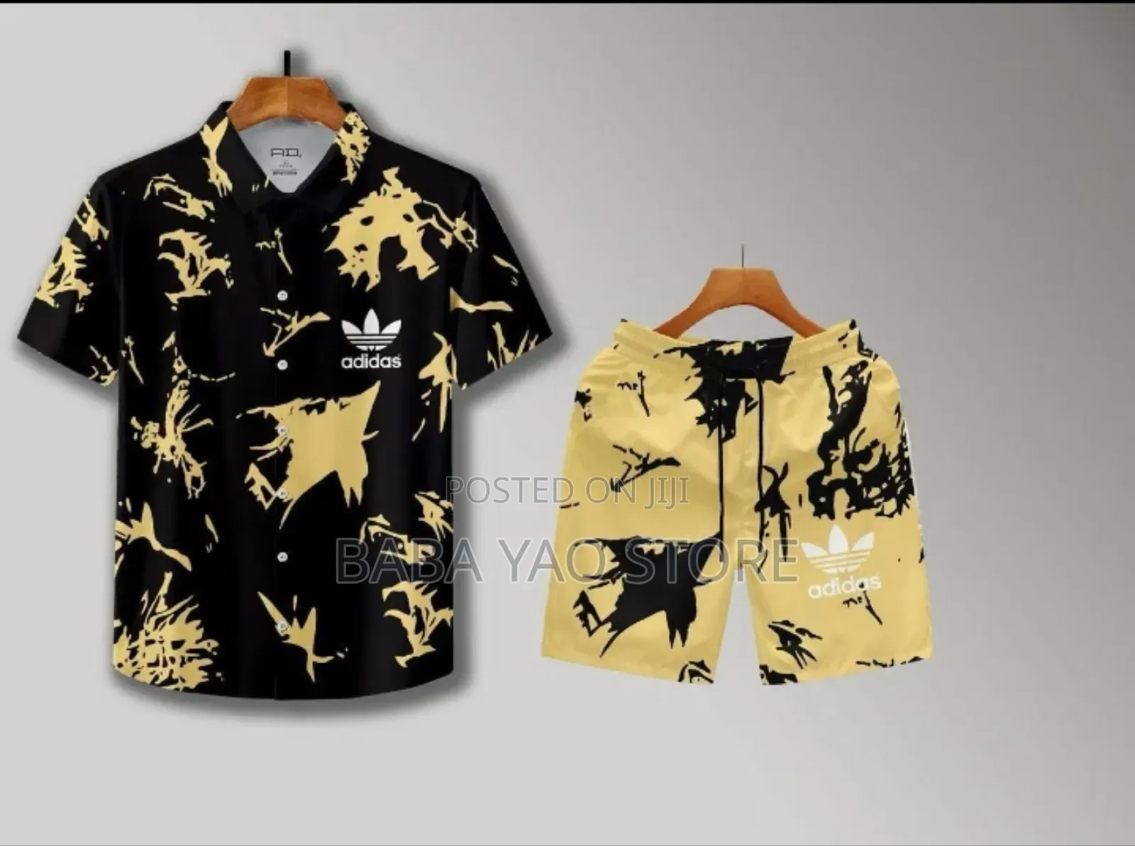 Casual Short-Sleeved Pants Suits Summer Beach Vacation Style 2pcs Set.