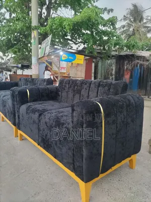 Sofa Set Ya 2:2 Rangi Nyeusi