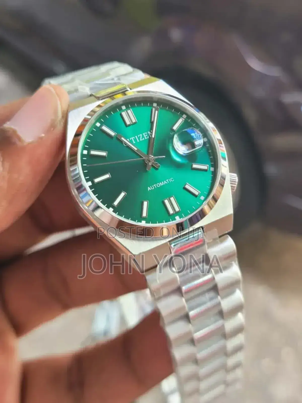 Citizen Tsuyosa Automatic Watch With a Green Dial