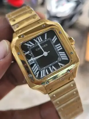Cartier Santos Watch Gold Tone