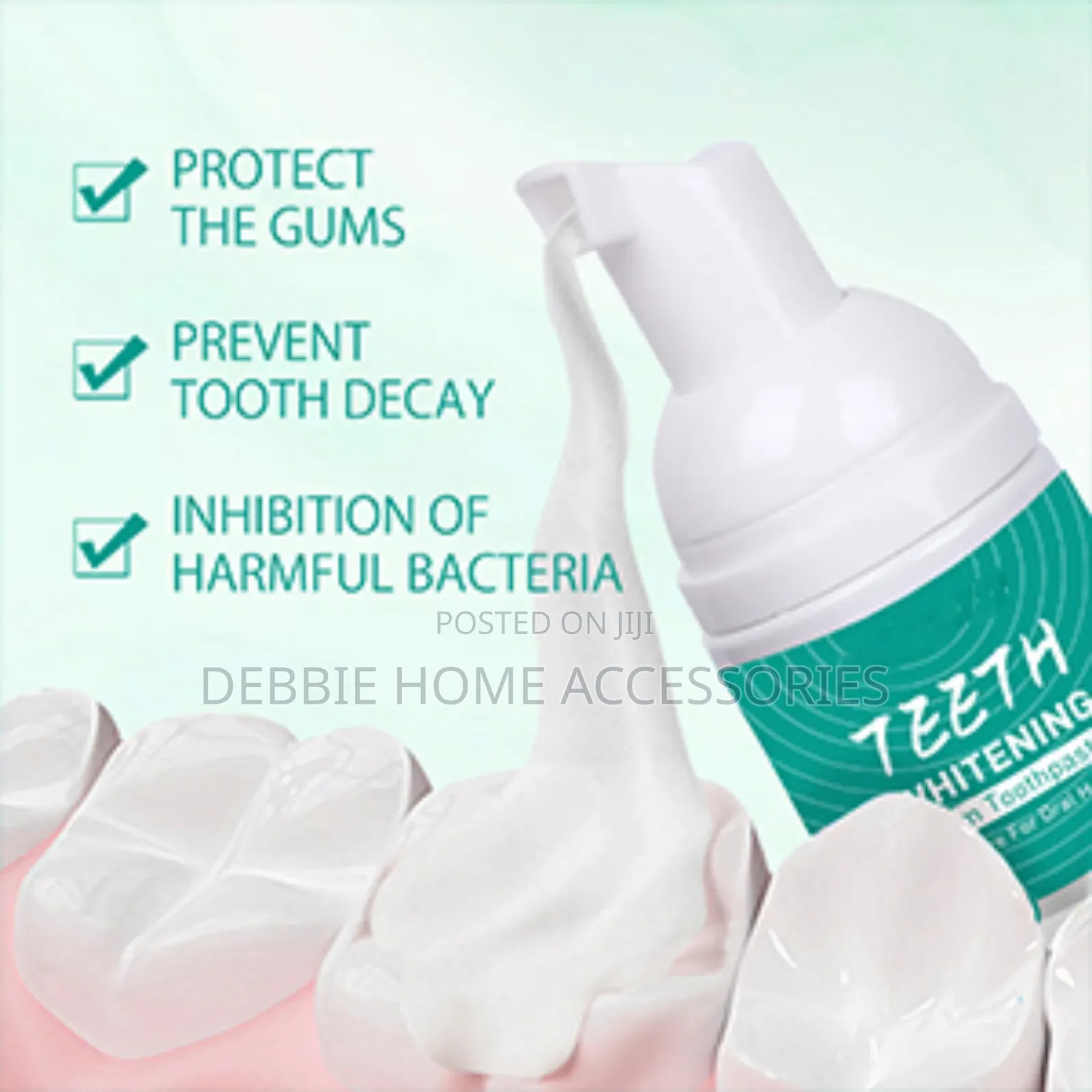 Teeth Whitening Foam Toothpaste.