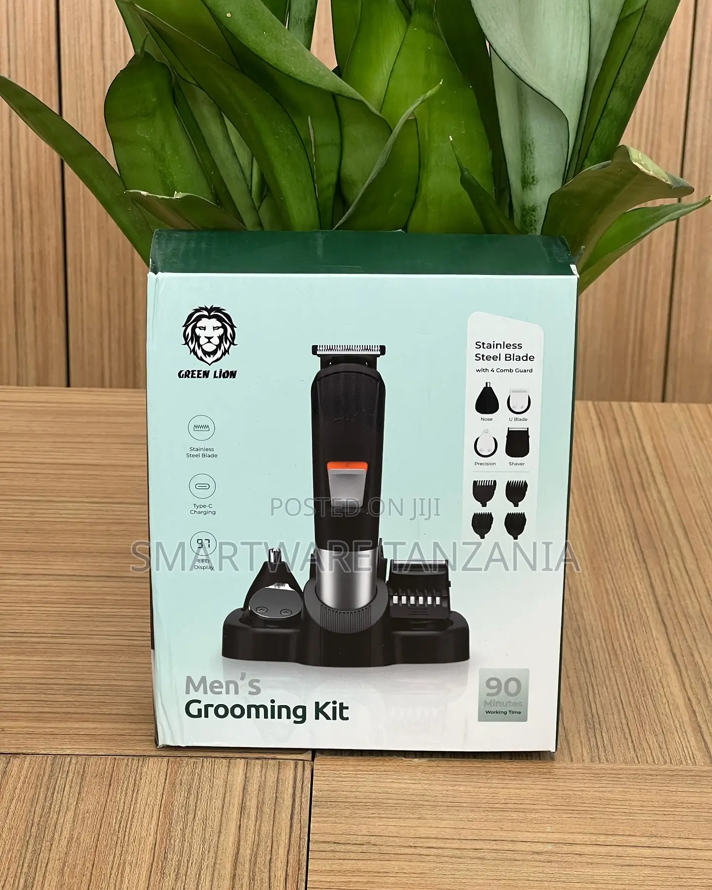 Green Lion Mens Grooming Kit 90 Min Usb C Rechargeable Trimmer Set