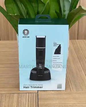 Green Lion 2 in 1 Hair Trimmer Nose Trimmer 6500 RPM Led 90 Min Stand