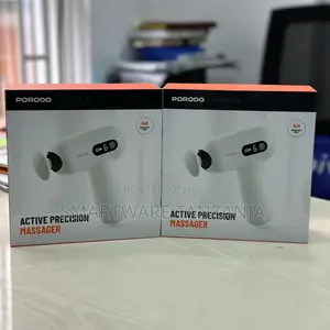 Porodo Active Precision Massager Gun - 6 Speeds, 4 Heads for Relief