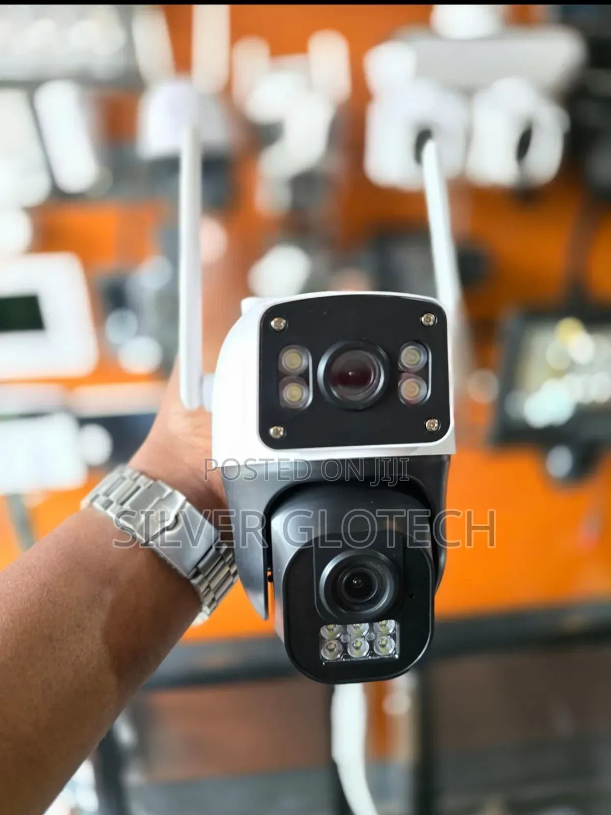 CCTV Camera Macho Mawili Inatumia Laini Ya Simu Inarotate Ina Sensor