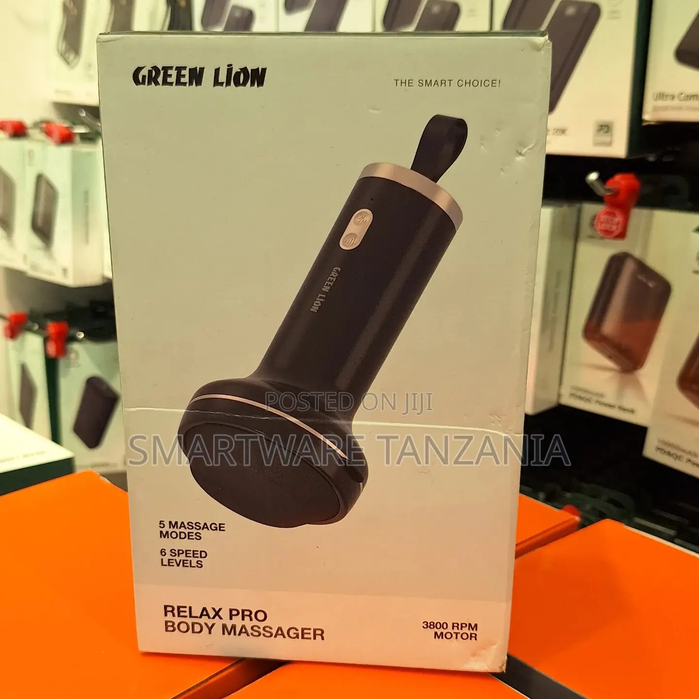 Green Lion Relax Pro Body Massager Gun 6 Speeds, 5 Modes, Deep Relief