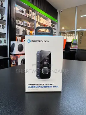 Powerology 60m Smart Laser Distance Measurement Tool Digital Display