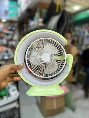Rechargeable Usb Desk Fan With a Night Light