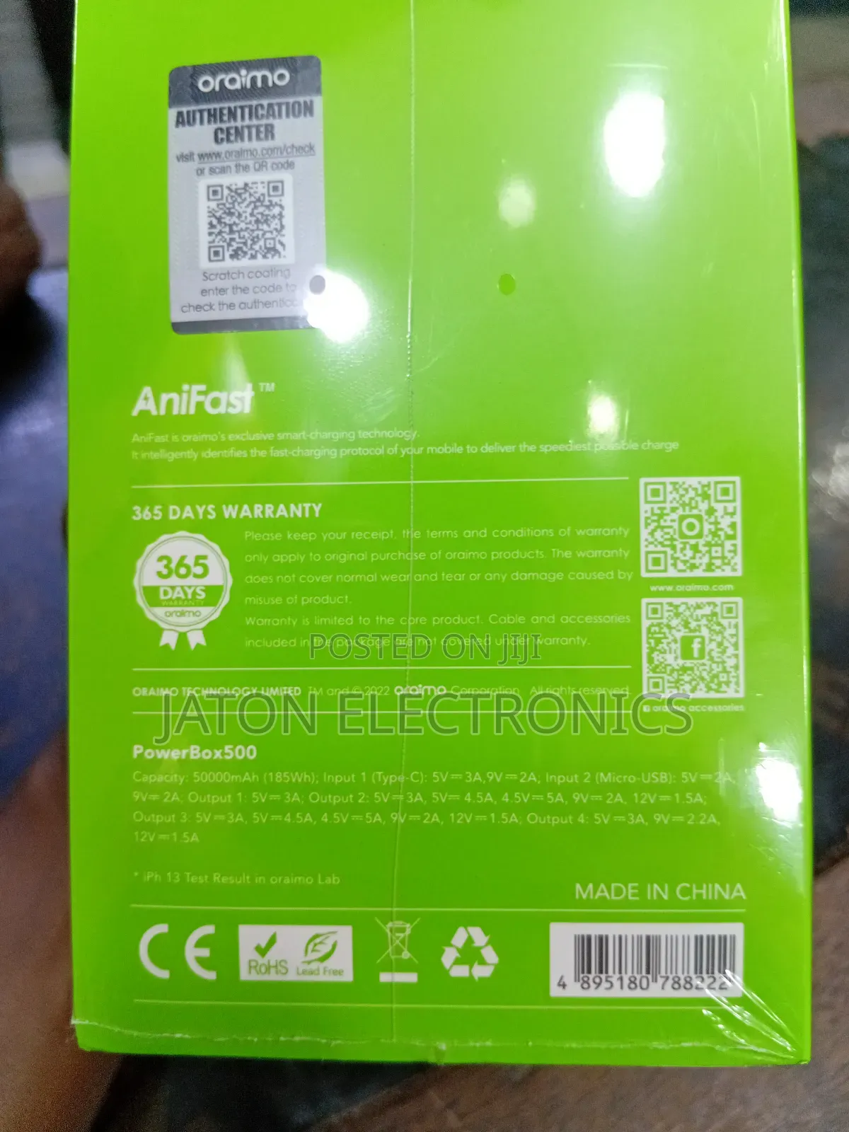 Oraimo Power Bank 50000mah