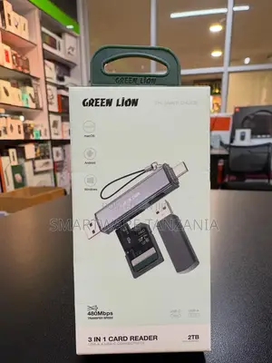 Green Lion 3 in 1 Card Reader Usb C Usb a 480mbps 2tb Macos Android