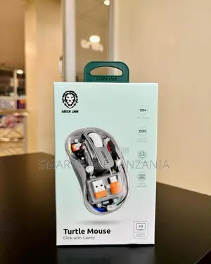 Green Lion Turtle Mouse 2400 Dpi Rechargeable 2.4ghz Usb C 10m Connect