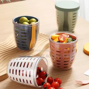 Salad Cup With Fork -600ml Breakfast Cup