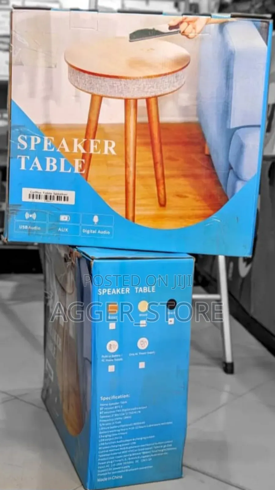 Speaker Table (Coffee Table +Speaker +Wireless Charger)