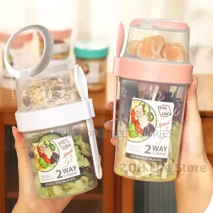 Portable Breakfast Cups School Lunch Box