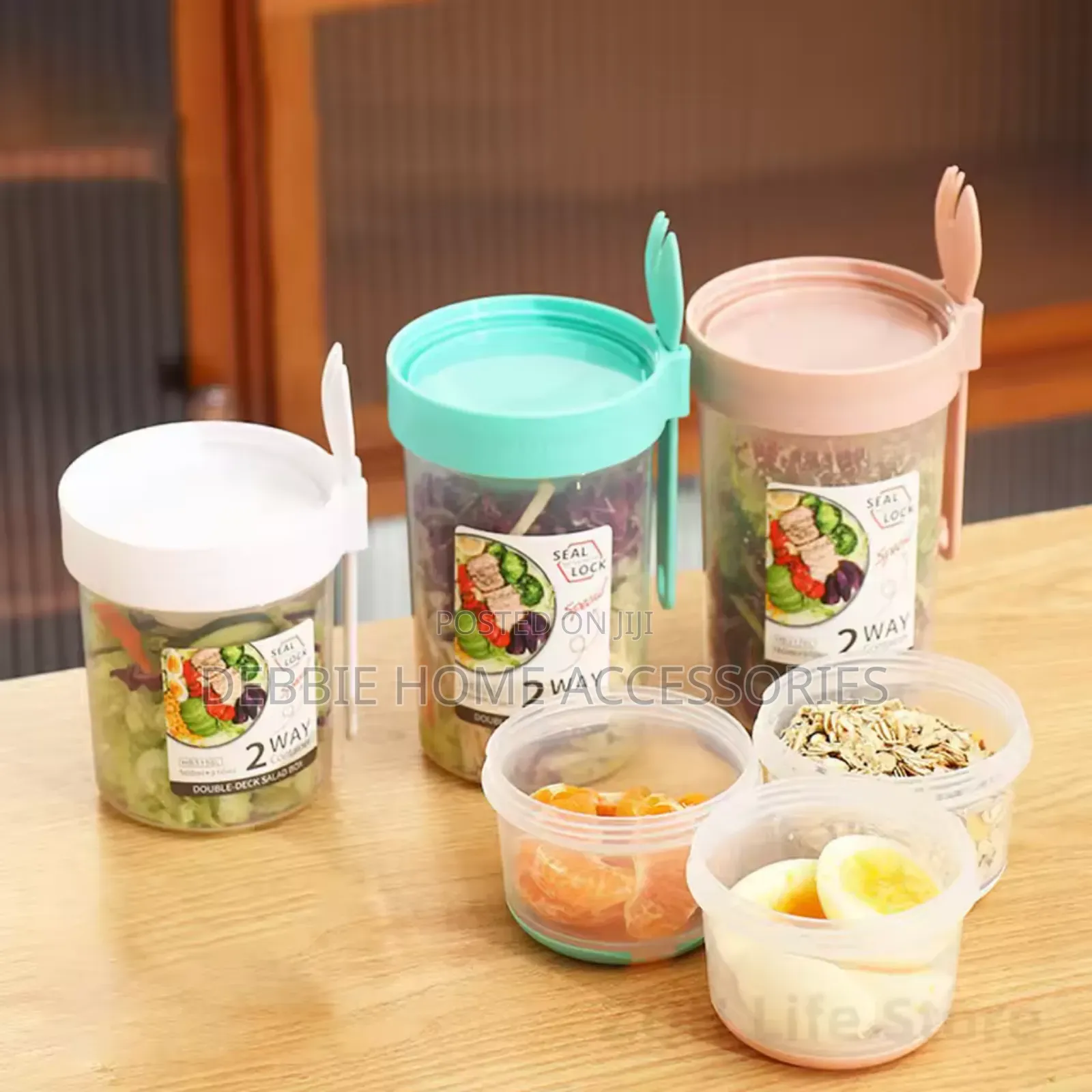 Portable Breakfast Cups School Lunch Box