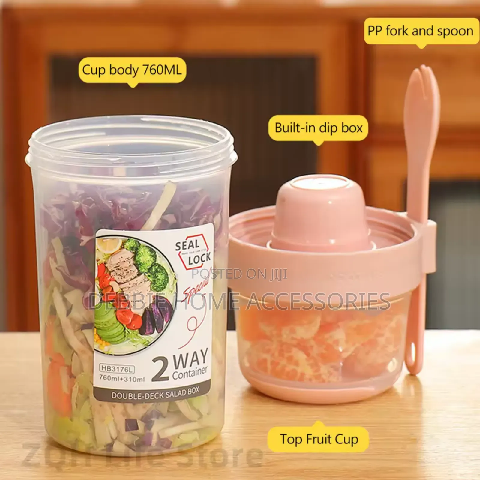 Portable Breakfast Cups School Lunch Box