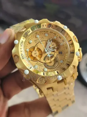 Invicta Reserve Venom Chronograph Gold Dial Men's Watch 27792.
