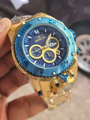 Invicta Bolt Zeus Men's Chronograph Watch Gold-Toned and a Blue Dial