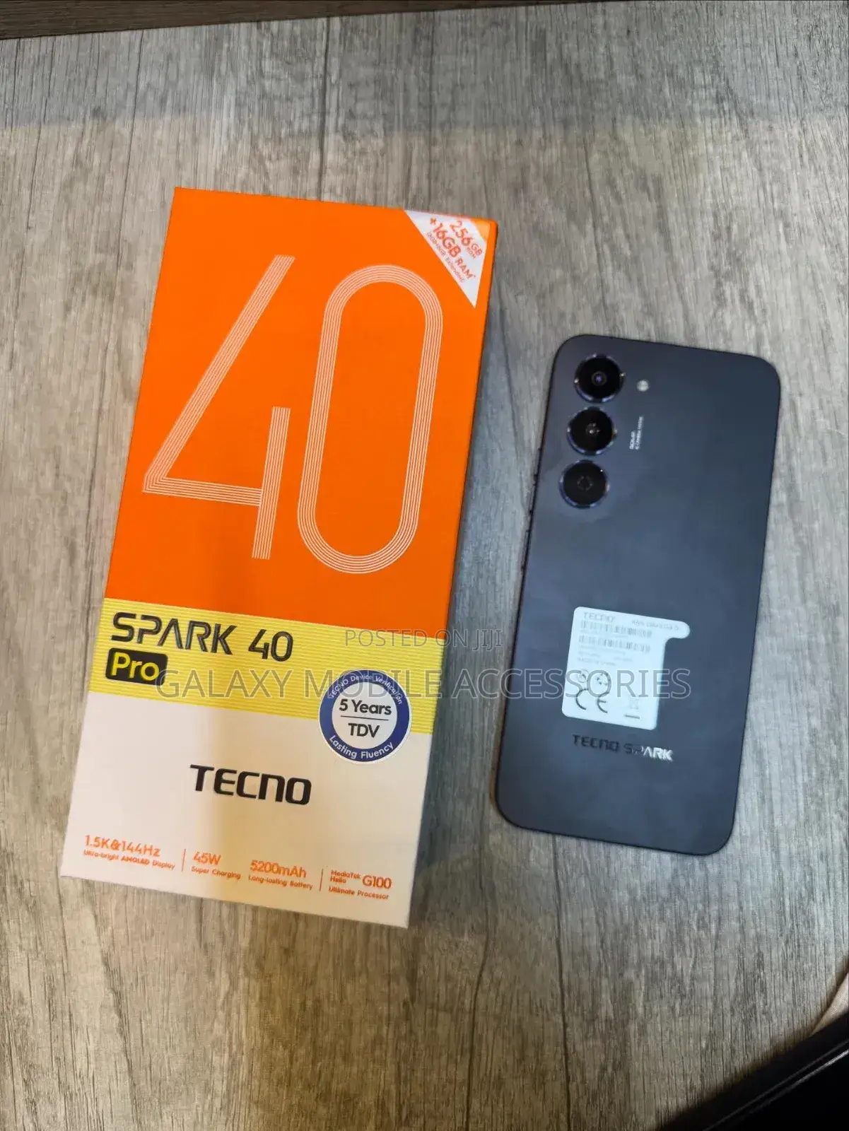 New Tecno Spark 40 Pro 256 GB Black