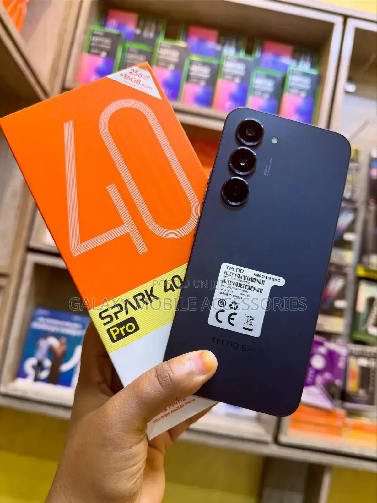 New Tecno Spark 40 Pro 256 GB Black