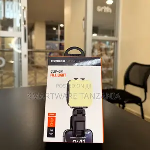 Porodo Clip-on Fill Light Led Camera Tripod Mount 24h Battery