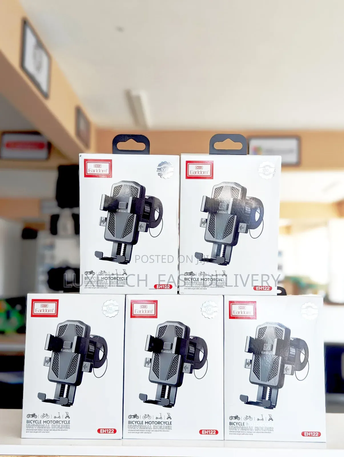 Earldom Universal Phone Holder for Bicycles, Motorcycles and Scooters