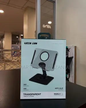 Green Lion Transparent Tablet Stand 360 Rotation 180 Foldable