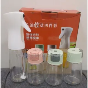 Oil and Salt Dispenser Set (4pc in 1 Set)