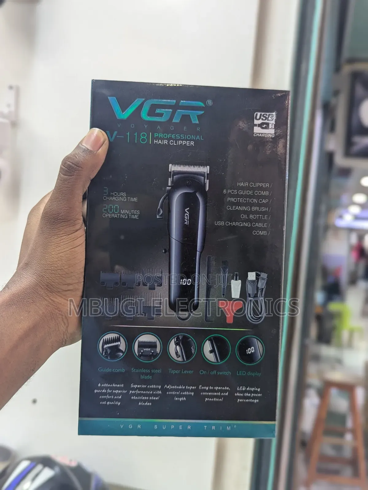 Professional Hair Clipper V118 VGR