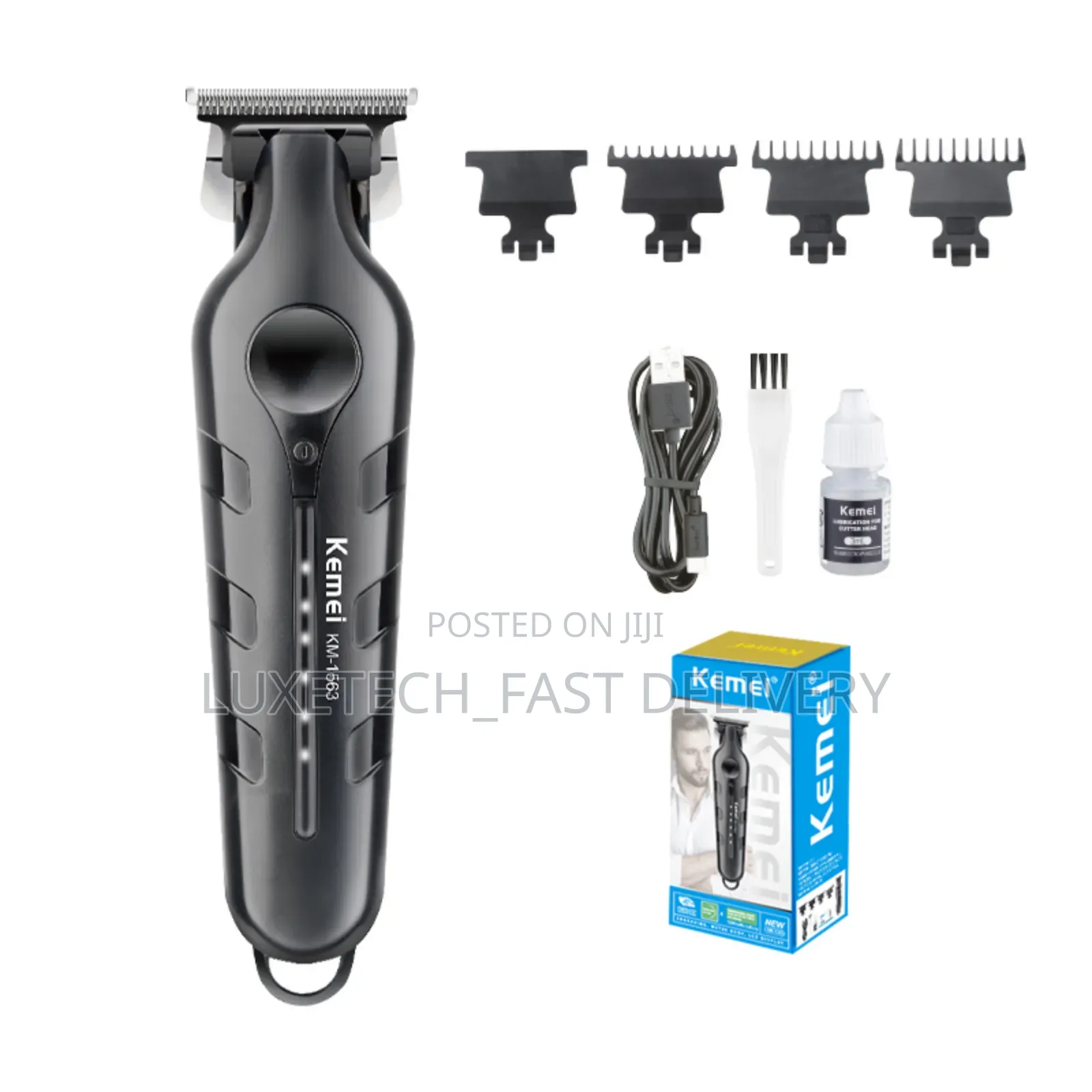 Kemei Km-1563 Professional Rechargeable Hair Clipper and Shaver